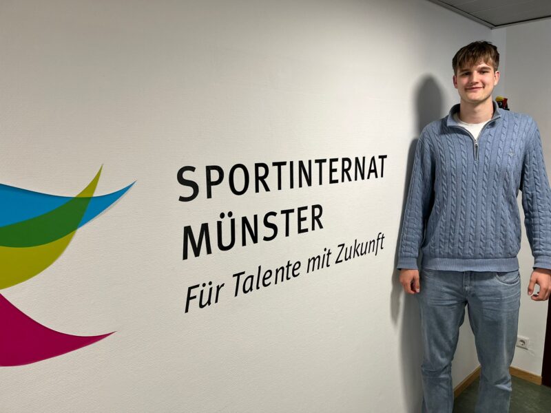 Justus Reuter im Sportinternat